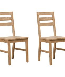 Blagovaonske stolice od masivnog bagremovog drva 2 kom