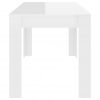 Blagovaonski stol visoki sjaj bijeli 140x74