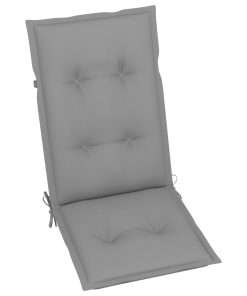 Jastuci za vrtne stolice 2 kom sivi 120 x 50 x 7 cm