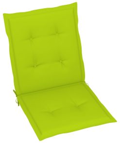 Jastuci za vrtne stolice 4 kom jarko zeleni 100 x 50 x 4 cm