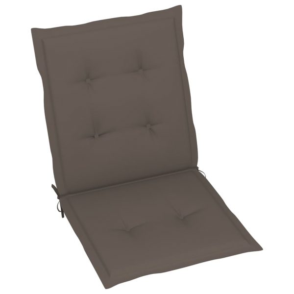 Jastuci za vrtne stolice 4 kom smeđe-sivi 100 x 50 x 4 cm - Slika 3