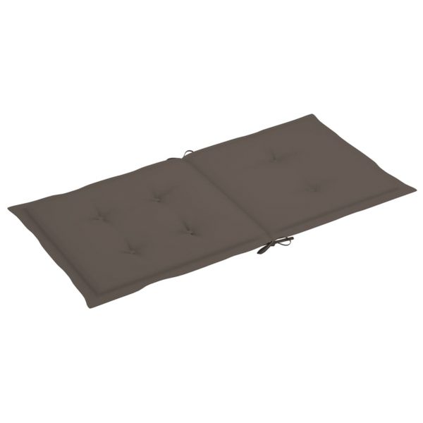 Jastuci za vrtne stolice 4 kom smeđe-sivi 100 x 50 x 4 cm - Slika 4