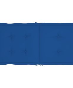 Jastuci za vrtne stolice 6 kom kraljevski plavi 100 x 50 x 4 cm