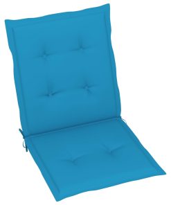 Jastuci za vrtne stolice 6 kom plavi 100 x 50 x 4 cm