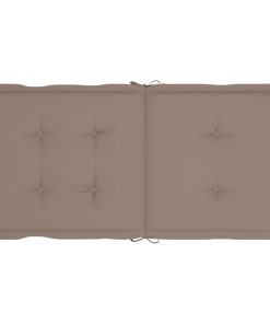 Jastuci za vrtne stolice 6 kom smeđe-sivi 100 x 50 x 4 cm
