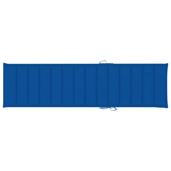 Jastuk za ležaljku kraljevski plavi 200 x 50 x 4 cm od tkanine