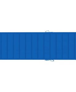 Jastuk za ležaljku kraljevski plavi 200 x 60 x 4 cm od tkanine