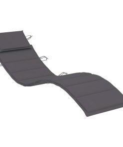 Jastuk za ležaljku za sunčanje antracit 186 x 58 x 4 cm