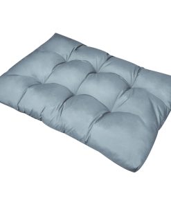 Jastuk za sjedalo presvučeni 120 x 80 x 10 cm sivi