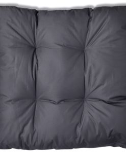 Jastuk za sjedalo presvučeni 80 x 80 x 10 cm sivi