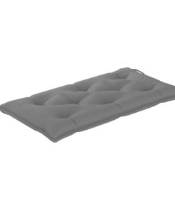 Jastuk za vrtnu klupu sivi 100 x 50 x 7 cm od tkanine