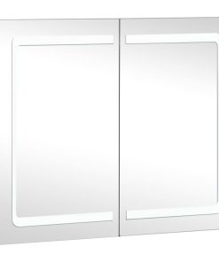 LED kupaonski ormarić s ogledalom 80 x 12