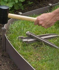 Nature vrtni klinovi za učvršćivanje 10 kom smeđe-sivi