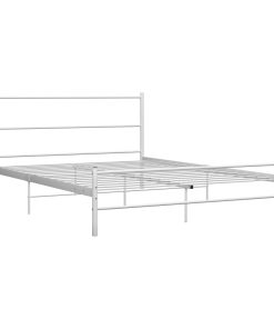Okvir za krevet bijeli metalni 120 x 200 cm