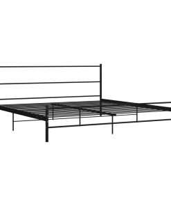 Okvir za krevet crni metalni 200 x 200 cm