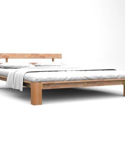 Okvir za krevet od masivne hrastovine 160 x 200 cm