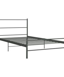 Okvir za krevet sivi metalni 100 x 200 cm