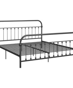Okvir za krevet sivi metalni 180 x 200 cm