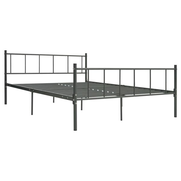 Okvir za krevet sivi metalni 200 x 200 cm