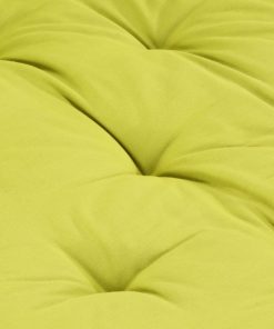 Paletni podni jastuk pamučni 120 x 40 x 7 cm zeleni