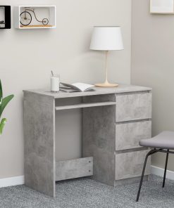 Radni stol siva boja betona 90 x 45 x 76 cm od iverice