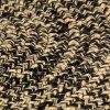 Ručno rađeni tepih od jute crne i prirodne boje 90 cm