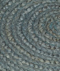 Ručno rađeni tepih od jute okrugli 90 cm maslinastozeleni