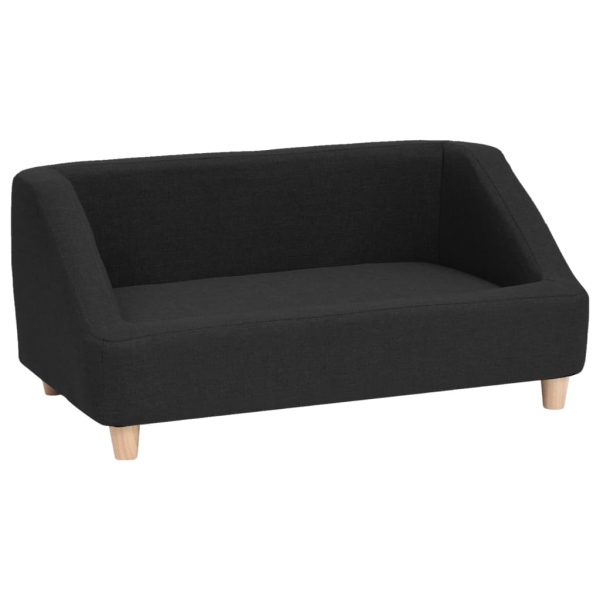 Sofa za pse crna 85 x 50 x 39 cm od platna
