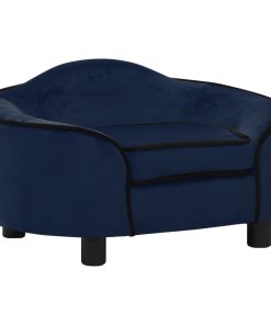 Sofa za pse plava 67 x 47 x 36 cm plišana