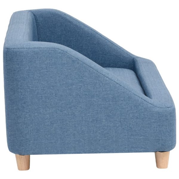 Sofa za pse plava 85 x 50 x 39 cm od platna - Slika 4