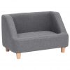 Sofa za pse siva 60 x 37 x 39 cm od platna