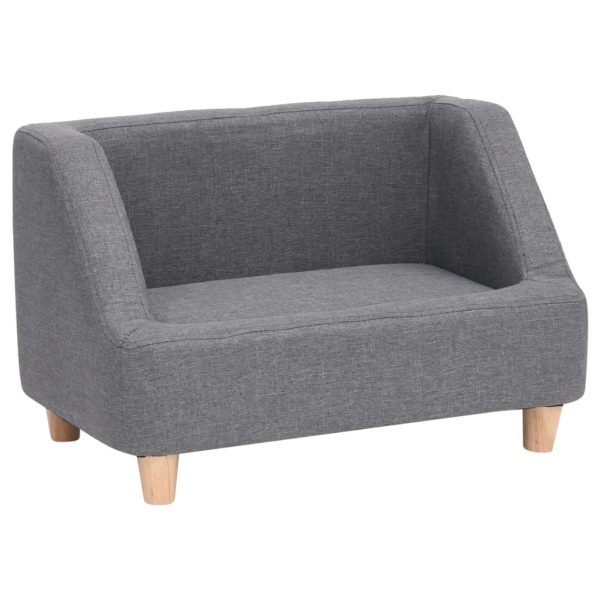 Sofa za pse siva 60 x 37 x 39 cm od platna