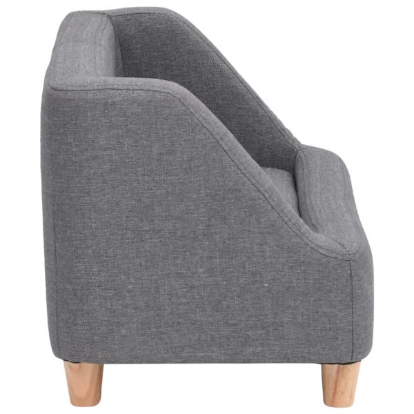 Sofa za pse siva 60 x 37 x 39 cm od platna - Slika 4