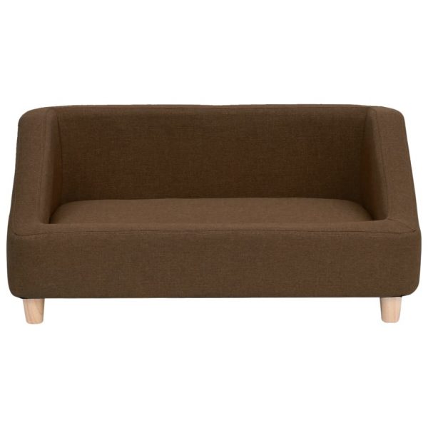 Sofa za pse smeđa 85 x 50 x 39 cm od platna - Slika 3
