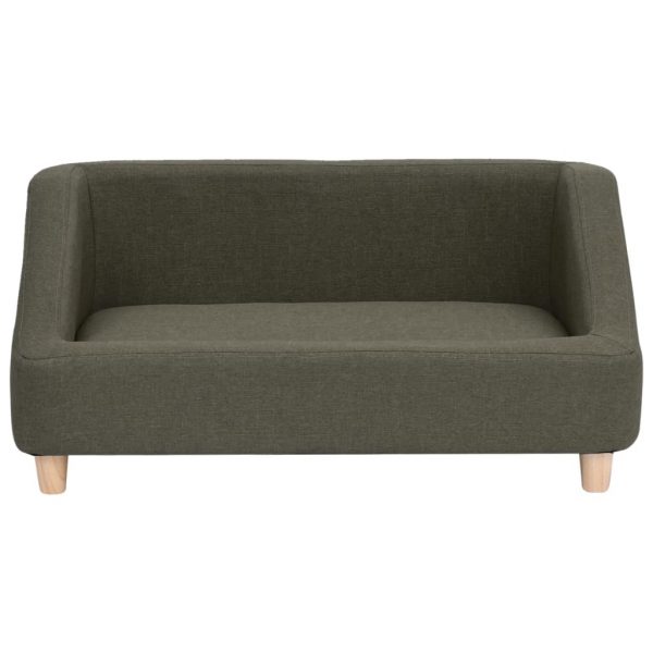 Sofa za pse tamnosiva 85 x 50 x 39 cm od platna - Slika 3
