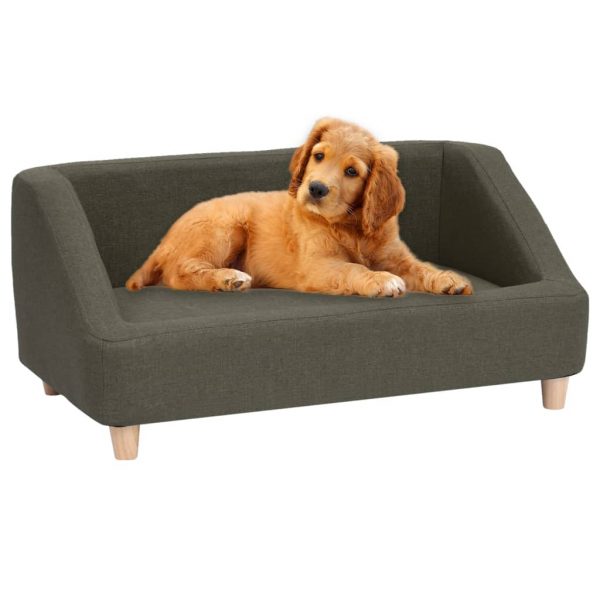 Sofa za pse tamnosiva 85 x 50 x 39 cm od platna