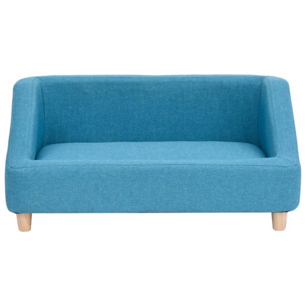 Sofa za pse tirkizna 85 x 50 x 39 cm od platna - Slika 3
