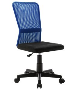 Uredska stolica crno-plava 44 x 52 x 100 cm od mrežaste tkanine