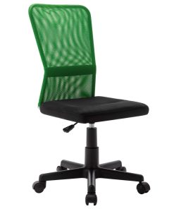 Uredska stolica crno-zelena 44x52x100 cm od mrežaste tkanine