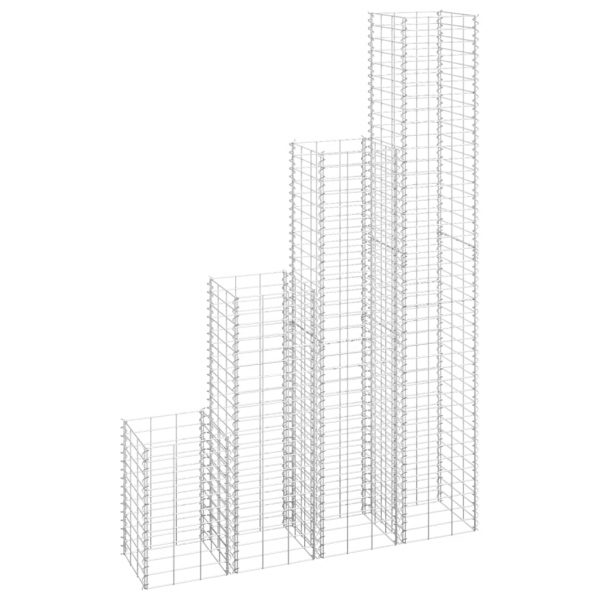 Gabionske gredice 16 kom 30x30x50/100/150/200 cm željezne - Image 3