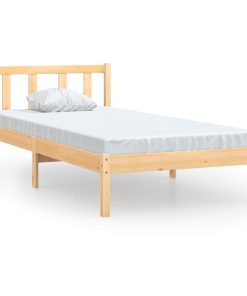 Okvir za krevet od masivne borovine 90x190 cm UK jednokrevetni