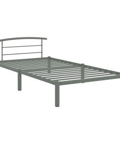 Okvir za krevet sivi metalni 90 x 200 cm