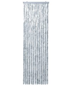 Zastor protiv insekata bijelo-sivi 120 x 220 cm šenil