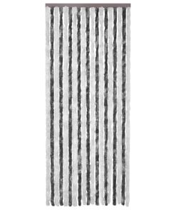Zastor protiv insekata sivo-bijeli 120 x 220 cm šenil