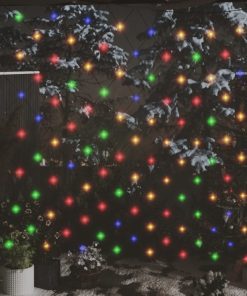 Božićna svjetlosna mreža šarena 3 x 3 m 306 LED