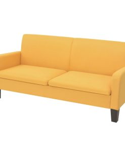 Kauč trosjed 180x65x76 cm žuti