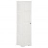 Plastični ormarić 40 x 43 x 164 cm drveni dizajn bijeli