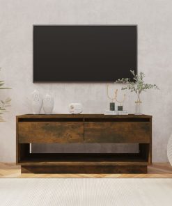 TV ormarić boja dimljenog hrasta 102 x 41 x 44 cm od iverice