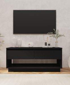 TV ormarić crni 102 x 41 x 44 cm od iverice