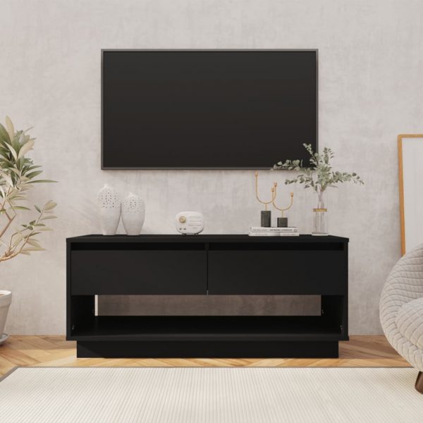 TV ormarić crni 102 x 41 x 44 cm od iverice